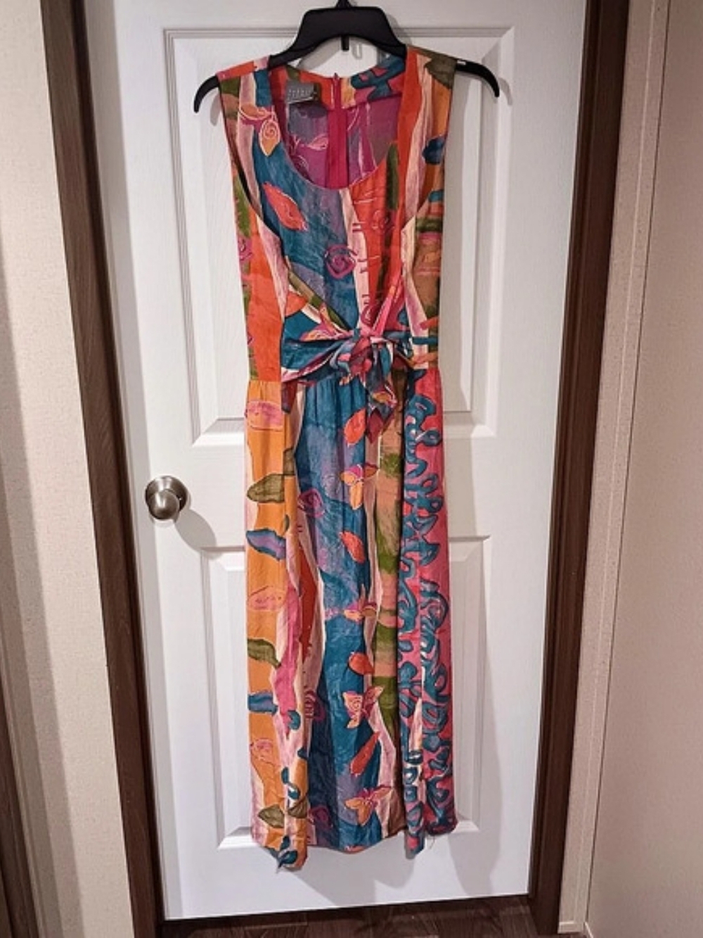 Rabbit Designs 🦄 maxi dress Abstract in Multicolor Size 12